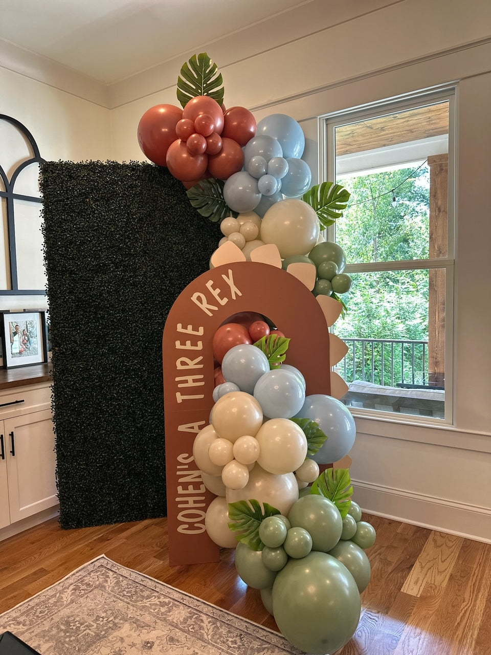 Muted Dinosaur Balloon Garland