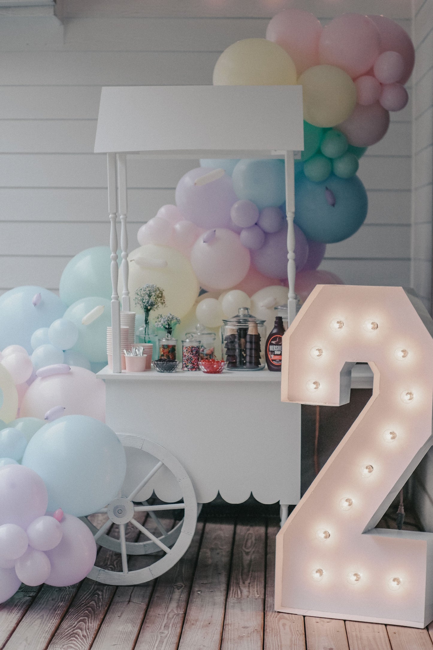 Pastel Icecream Balloon Garland