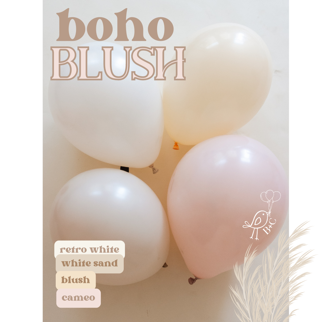 Boho Blush Balloon Garland