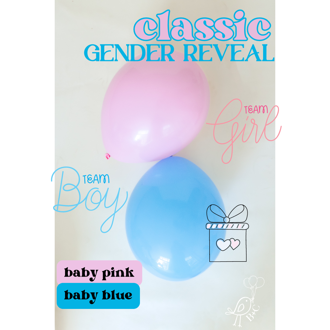 Classic Gender Reveal Balloon Garland