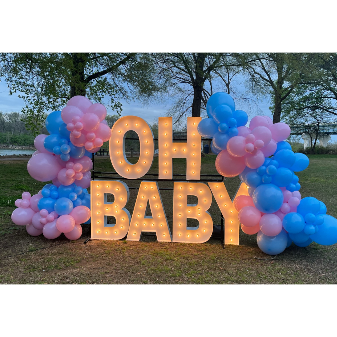 Classic Gender Reveal Balloon Garland