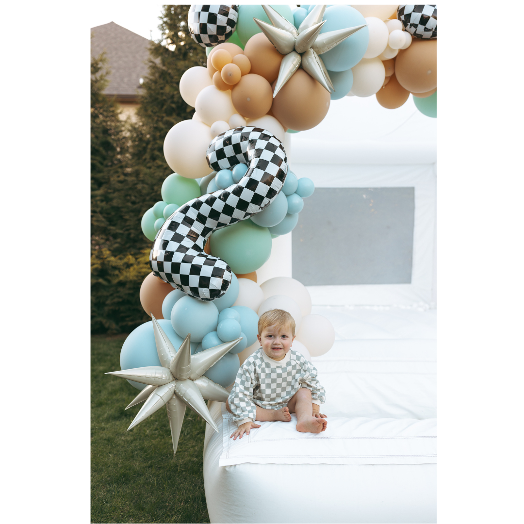 Vintage Boy Balloon Garland