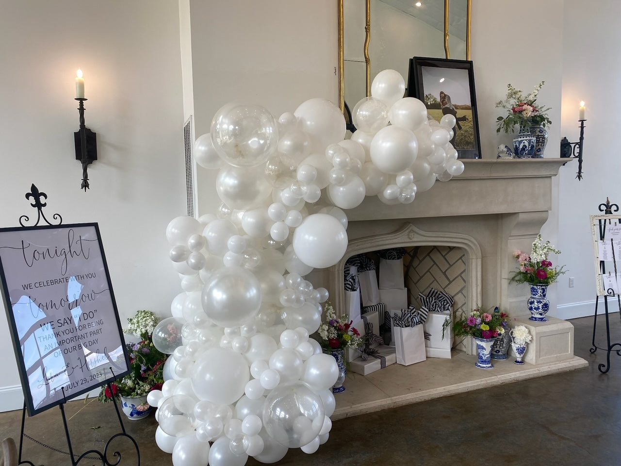 Perfectly Bridal Balloon Garland
