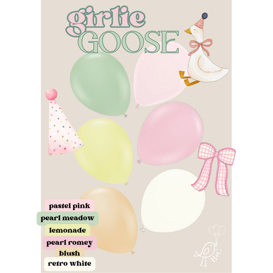 Girlie Goose Balloon Garland