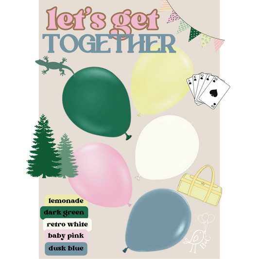 Let's Get Together Balloon Garland