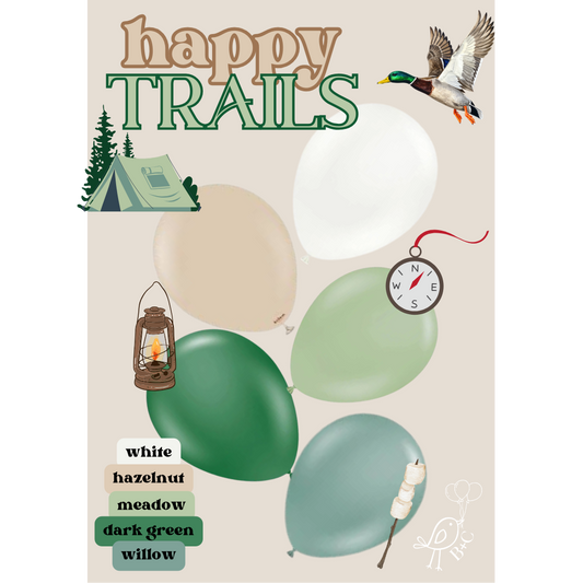 Happy Trails Balloon Garland