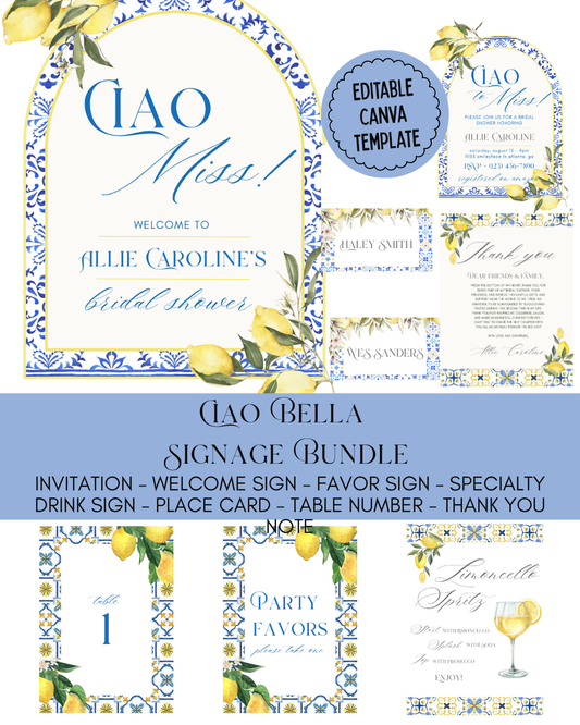 Ciao Bella Signage Bundle